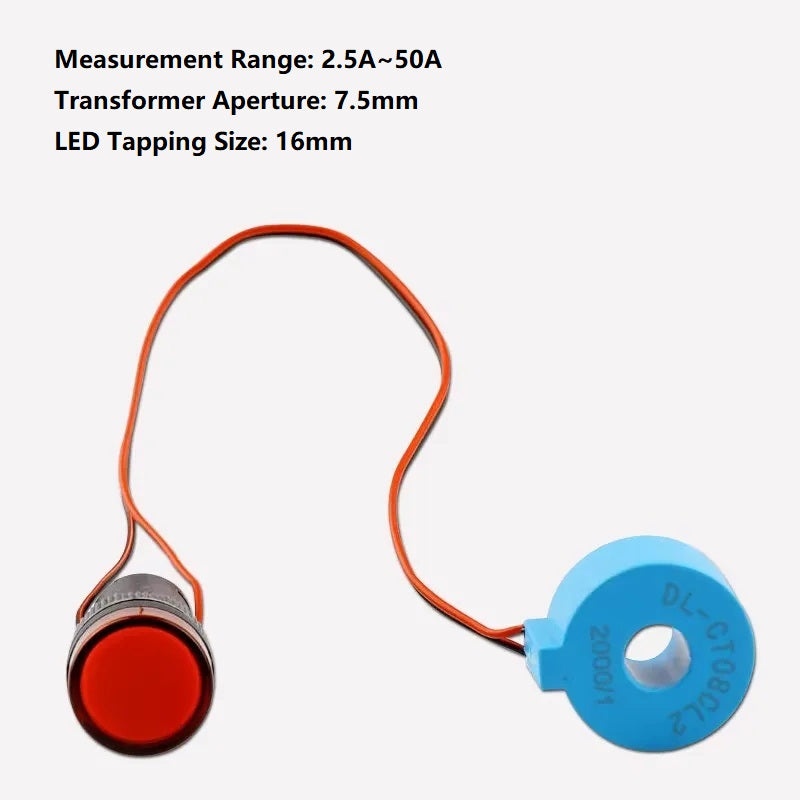 مؤشر تيار LED مع محول تيار