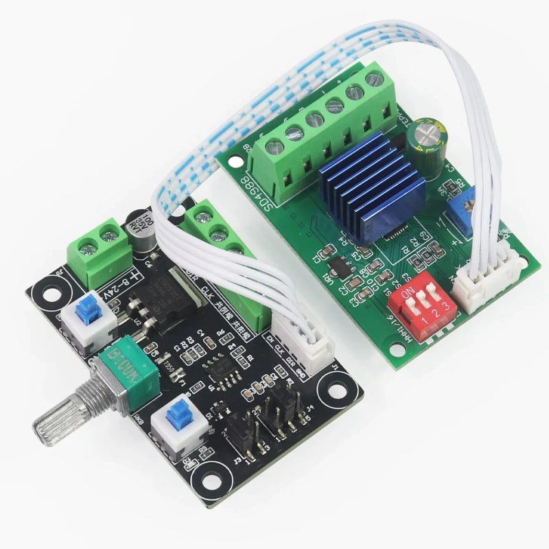 Simple Stepper Motor Pulse Generator Module, Adjustable Speed Positive Negative Rotation Control Board for Nema17 Nema23(42/57)