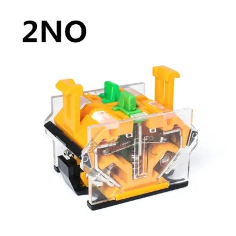 Installation Hole 22mm Mushroom Head Push Button Momentary/Self-locking Red Green Yellow YJ139-LA38A-11M LA38-11MZS
