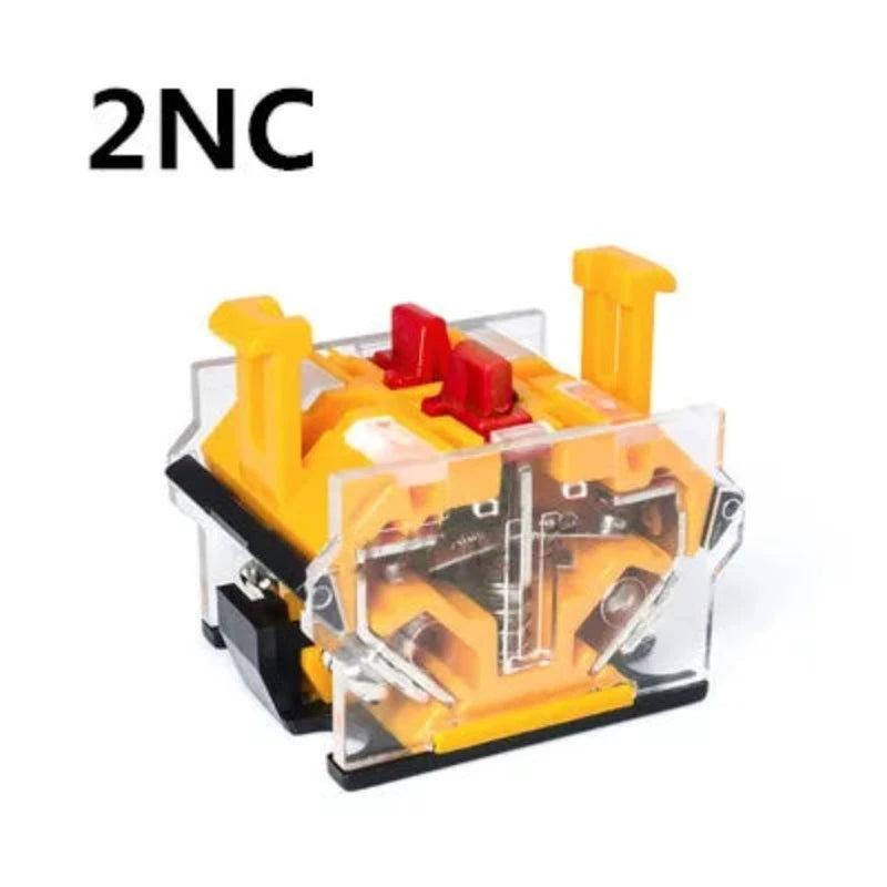 Installation Hole 22mm Mushroom Head Push Button Momentary/Self-locking Red Green Yellow YJ139-LA38A-11M LA38-11MZS