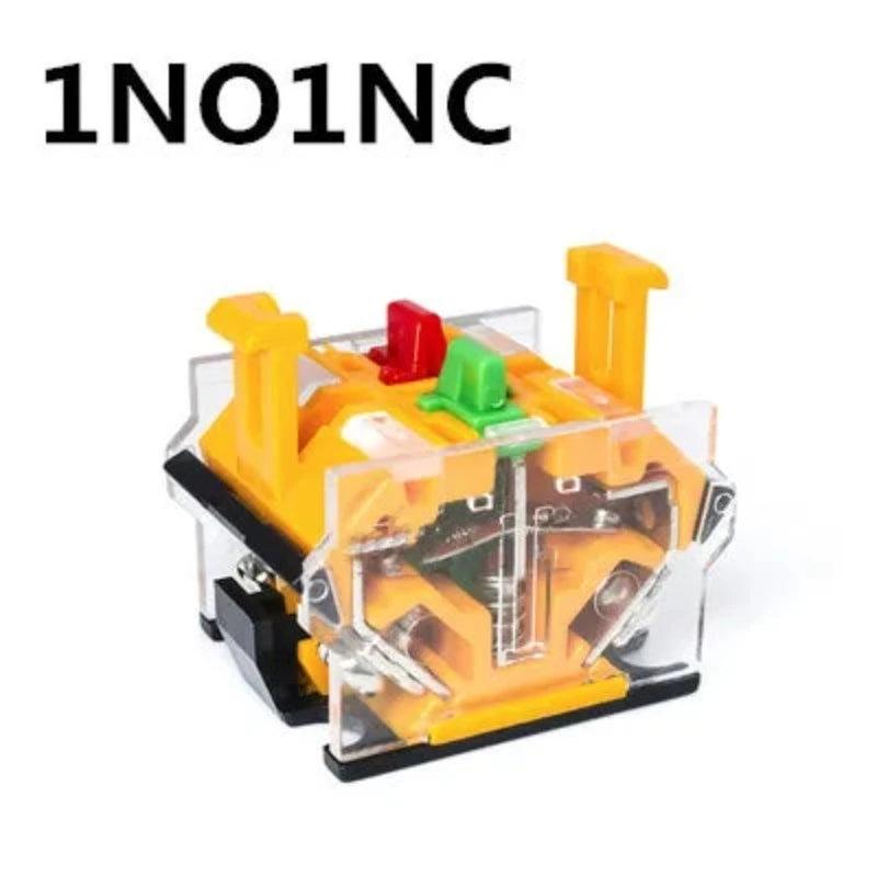 Installation Hole 22mm Mushroom Head Push Button Momentary/Self-locking Red Green Yellow YJ139-LA38A-11M LA38-11MZS