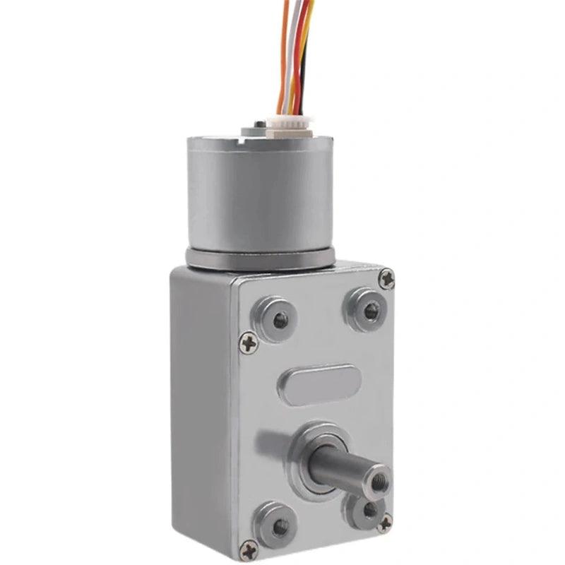 JGY-2418 DC Worm Gear Motor 12V 24V Brushless Motor Low Speed 1.5rpm-241rpm High Torque 30KG.CM BLDC Controller Forward Reversed