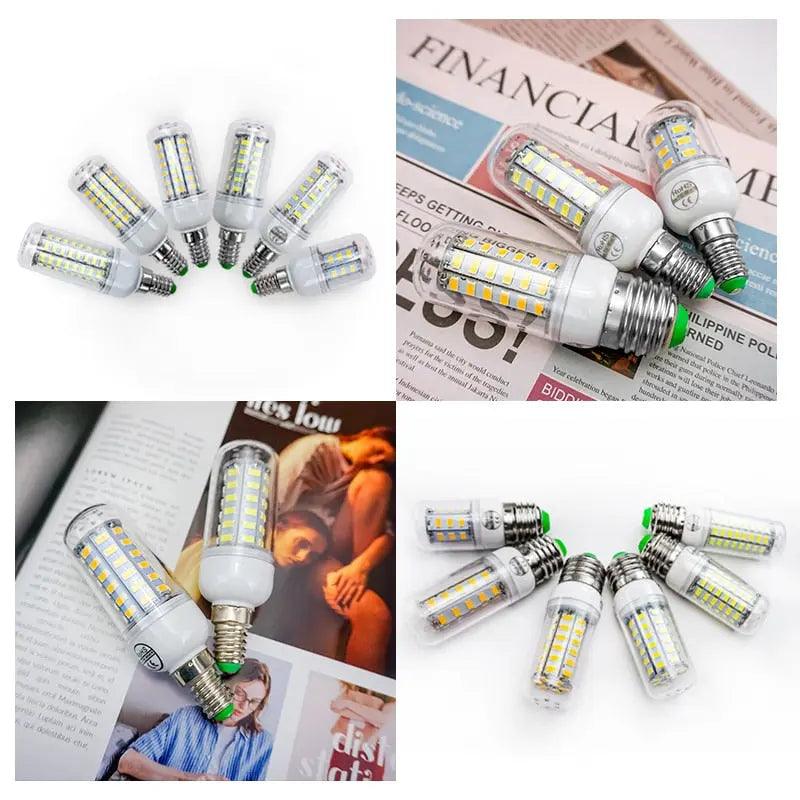 LATTUSO- 10pcs/lot LED Bulb Lamp E27 E14/ 24-72Leds  Light Bulbs optional - electrical center b2c