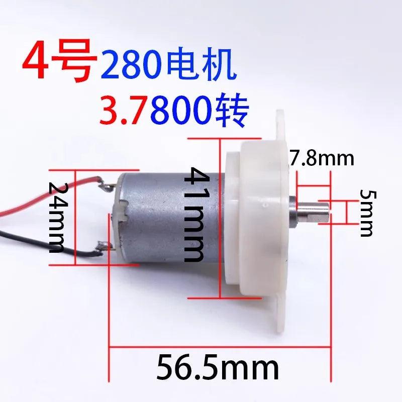 47572399521985Milk Shaker Reducer Motor 380 DC 1000rpm/500rpm/300 rpm, DC 3.7V with Metal Iron Gears Inside