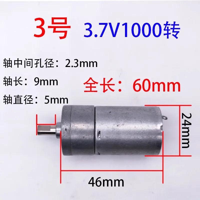 47572399489217Milk Shaker Reducer Motor 380 DC 1000rpm/500rpm/300 rpm, DC 3.7V with Metal Iron Gears Inside