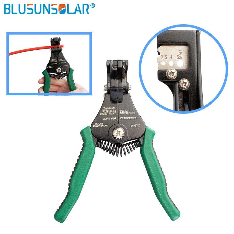 Multi Tools Wire Crimper Tools Kit Solar Cable Solar Connector Terminal Crimper Plier Wire Cutter  Wire Stripper Spanner Wrench