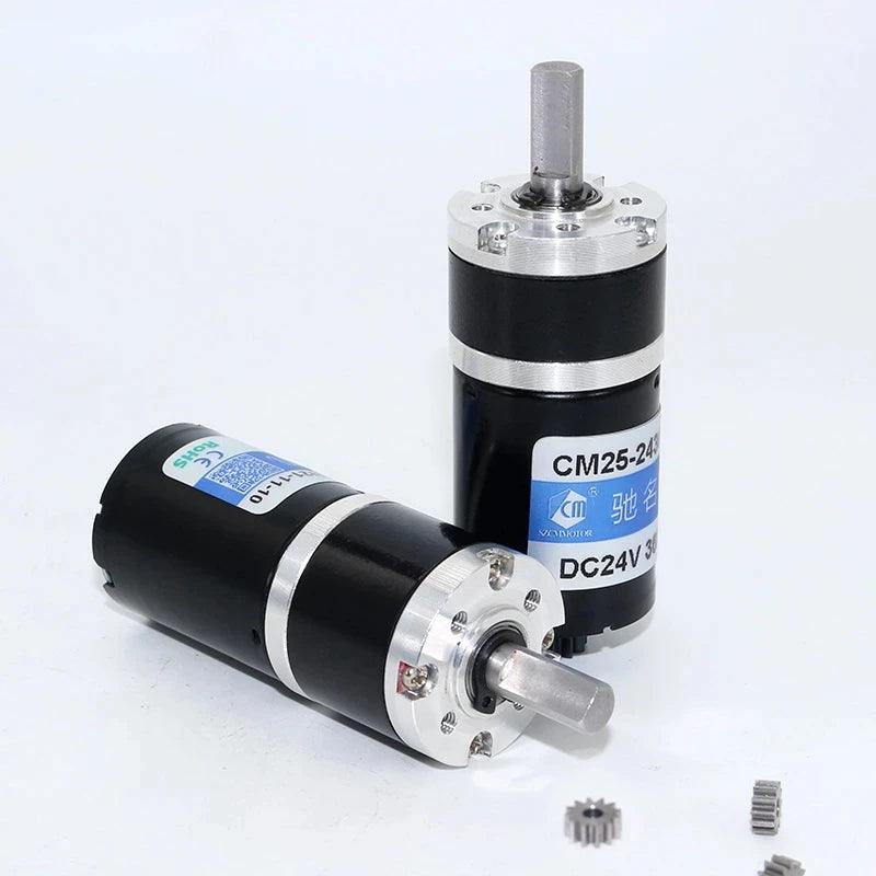 Planetary Gear DC Brushless Motor 12V High Torque Reduction Speed 18rpm-1411rpm BLDC PWM Controller Forward Reverse cm25-2430