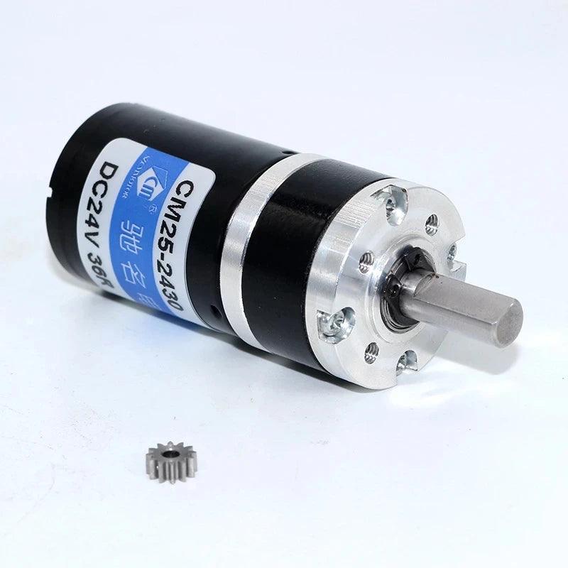 Planetary Gear DC Brushless Motor 12V High Torque Reduction Speed 18rpm-1411rpm BLDC PWM Controller Forward Reverse cm25-2430