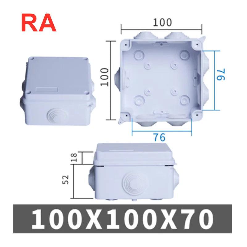 RA RT Wholesale ABS Plastic IP65 IP55 Waterproof Junction Box DIY Outdoor Electrical Connection Box Cable Branch Box