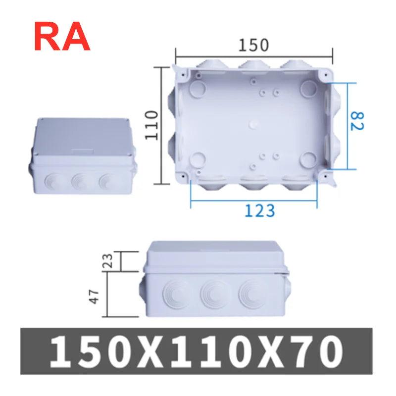 RA RT Wholesale ABS Plastic IP65 IP55 Waterproof Junction Box DIY Outdoor Electrical Connection Box Cable Branch Box