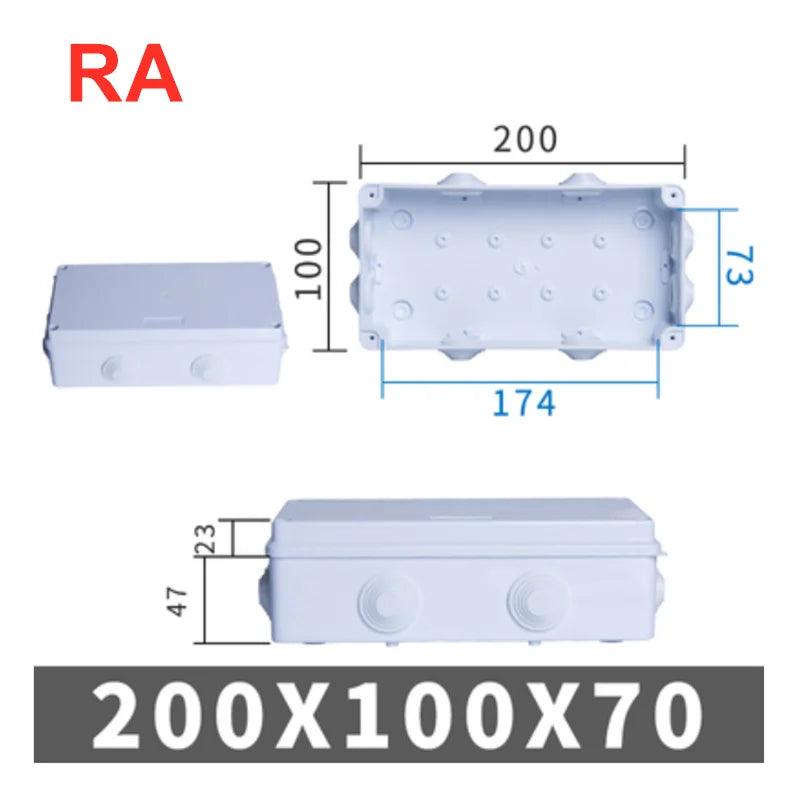 RA RT Wholesale ABS Plastic IP65 IP55 Waterproof Junction Box DIY Outdoor Electrical Connection Box Cable Branch Box