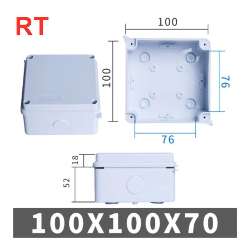 RA RT Wholesale ABS Plastic IP65 IP55 Waterproof Junction Box DIY Outdoor Electrical Connection Box Cable Branch Box