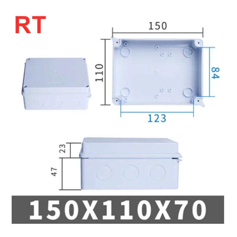 RA RT Wholesale ABS Plastic IP65 IP55 Waterproof Junction Box DIY Outdoor Electrical Connection Box Cable Branch Box