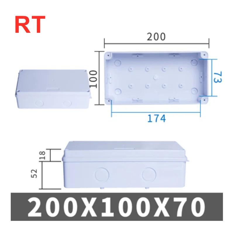 RA RT Wholesale ABS Plastic IP65 IP55 Waterproof Junction Box DIY Outdoor Electrical Connection Box Cable Branch Box