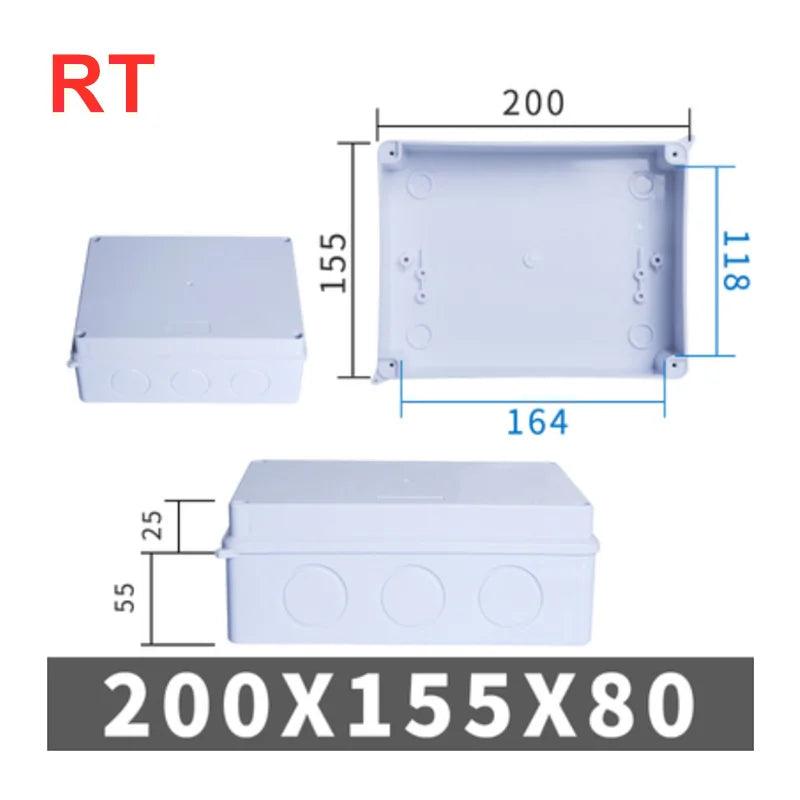 RA RT Wholesale ABS Plastic IP65 IP55 Waterproof Junction Box DIY Outdoor Electrical Connection Box Cable Branch Box