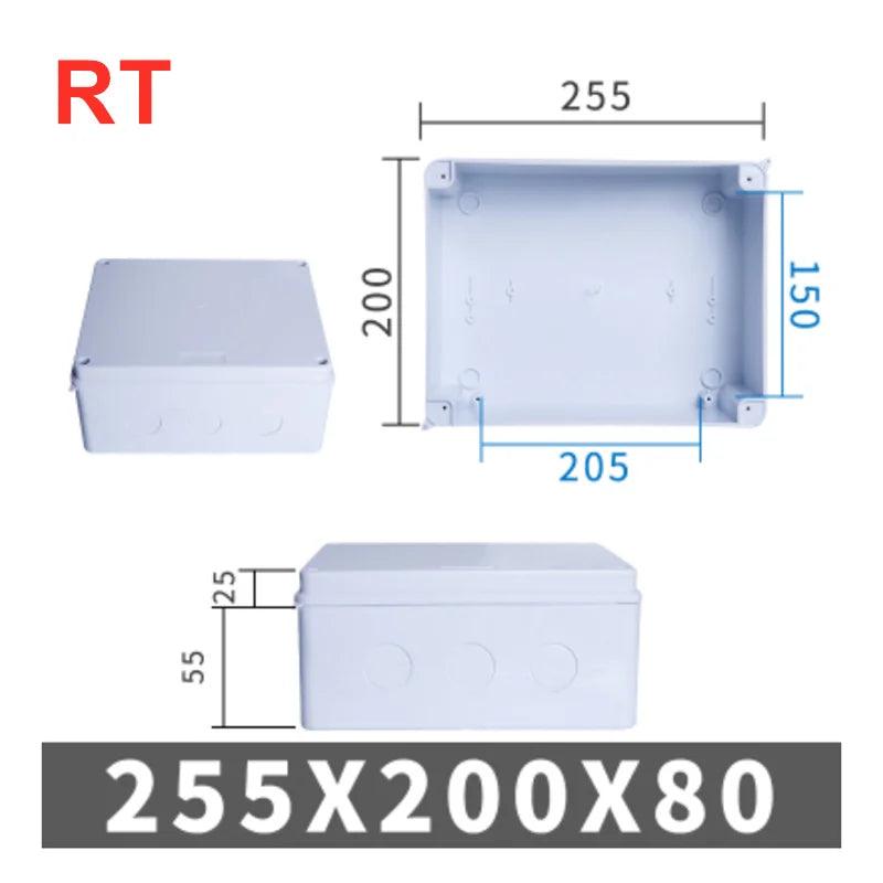 RA RT Wholesale ABS Plastic IP65 IP55 Waterproof Junction Box DIY Outdoor Electrical Connection Box Cable Branch Box