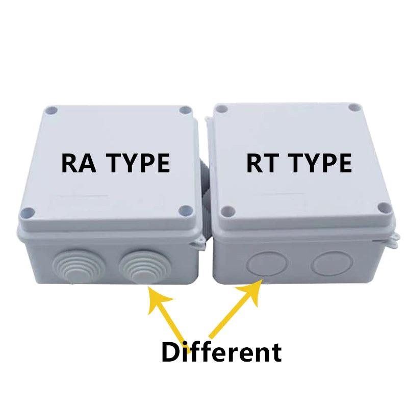 RA RT Wholesale ABS Plastic IP65 IP55 Waterproof Junction Box DIY Outdoor Electrical Connection Box Cable Branch Box