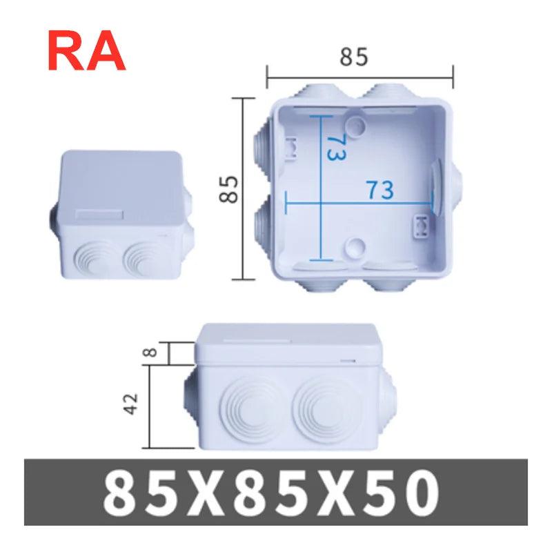 RA RT Wholesale ABS Plastic IP65 IP55 Waterproof Junction Box DIY Outdoor Electrical Connection Box Cable Branch Box