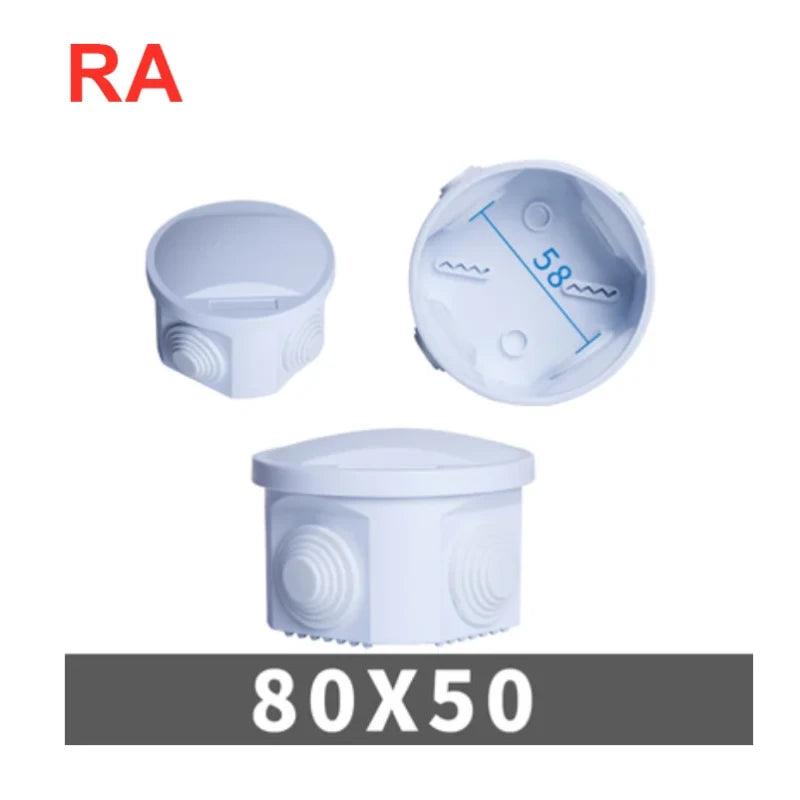 RA RT Wholesale ABS Plastic IP65 IP55 Waterproof Junction Box DIY Outdoor Electrical Connection Box Cable Branch Box