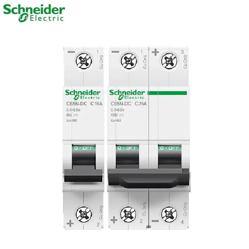 Schneider-  DC Mini Circuit Breaker Acti 9  C65N-DC| 1P,2P 1A up to 63A - electrical center b2c