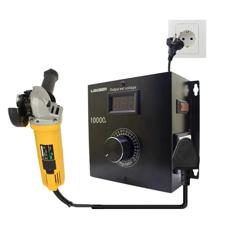 SCR Dimmer Portable Speed Temperature Light Voltage Adjustable Regulator AC 220V 10000W Compact Variable Voltage Controller