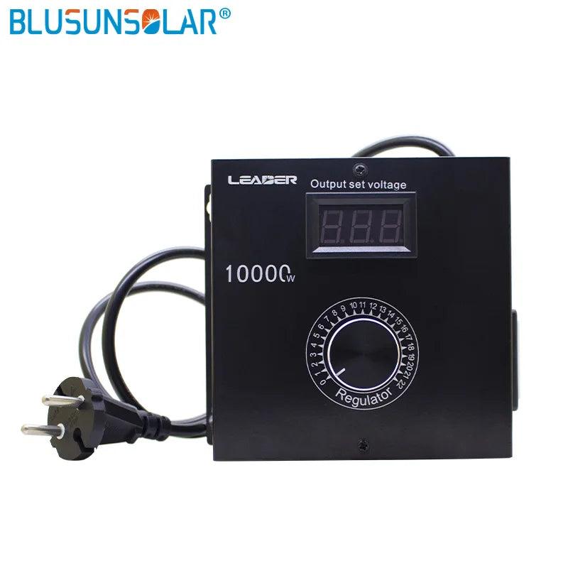 SCR Dimmer Portable Speed Temperature Light Voltage Adjustable Regulator AC 220V 10000W Compact Variable Voltage Controller
