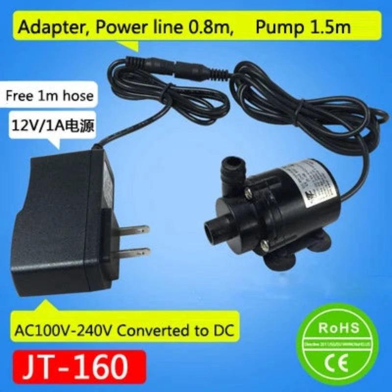 Small Water Pomp DC 12V Lift 2.2m 280L/h Submersible Pump USB 5V Electric Brushless Motor Pump AC 220V Fish Tank Water Dispenser