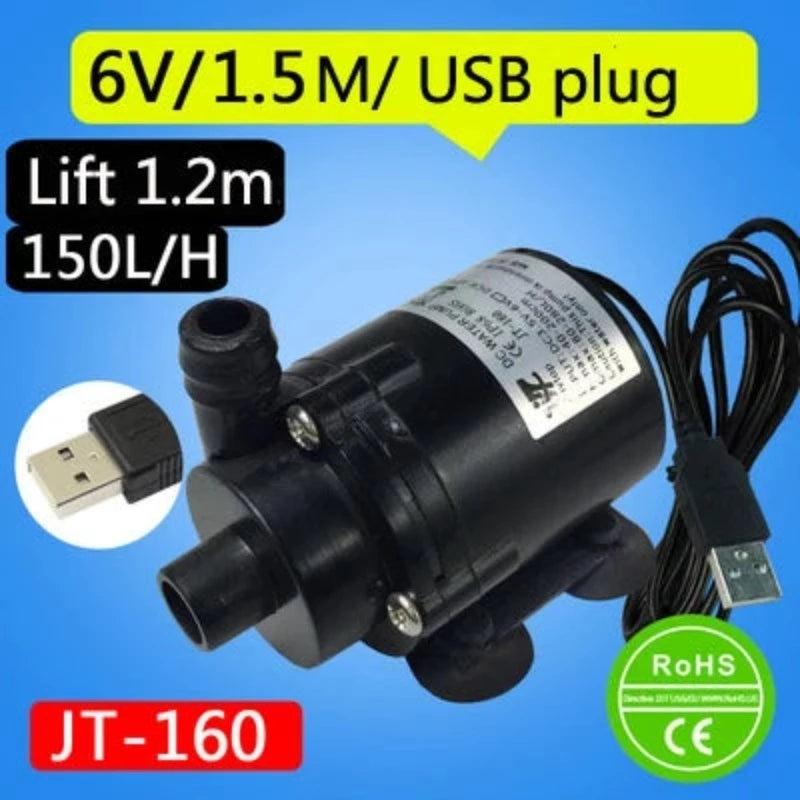 Small Water Pomp DC 12V Lift 2.2m 280L/h Submersible Pump USB 5V Electric Brushless Motor Pump AC 220V Fish Tank Water Dispenser