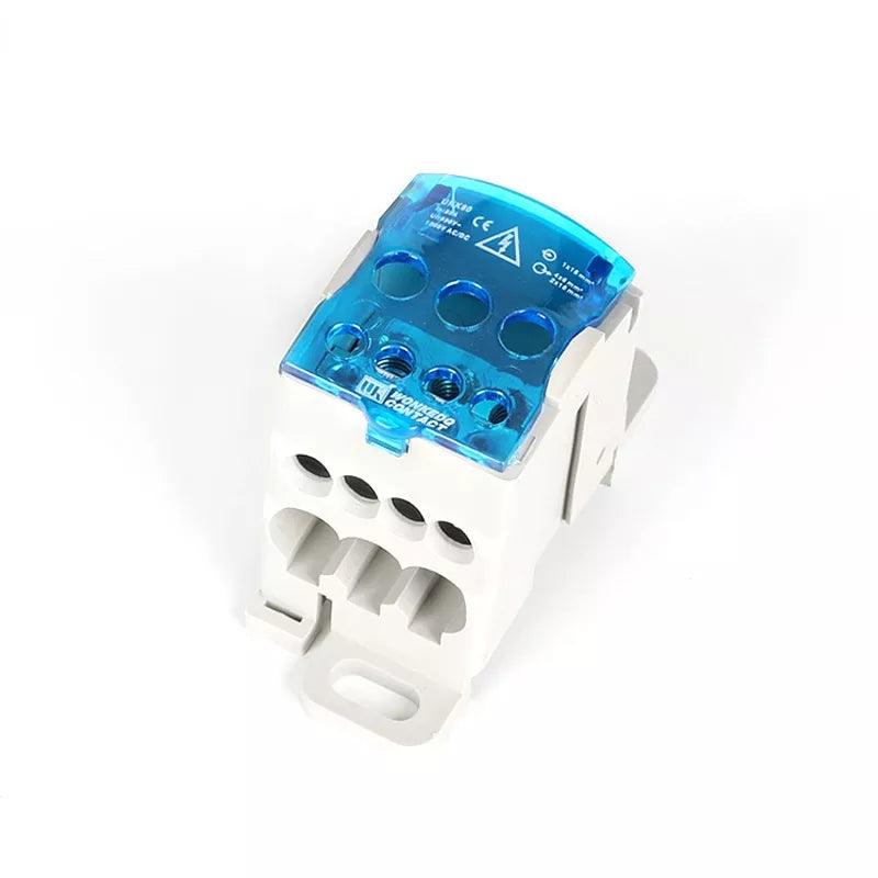 Terminal Block UKK80A  Electric Wire Connector 1 in many Out Din Rail distribution Wiring Accessories Blue Yellow Green Red