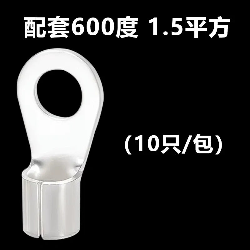 ring terminal, 600 degree 1.5mm2 pure copper nickle plated heating wire terminal lug
