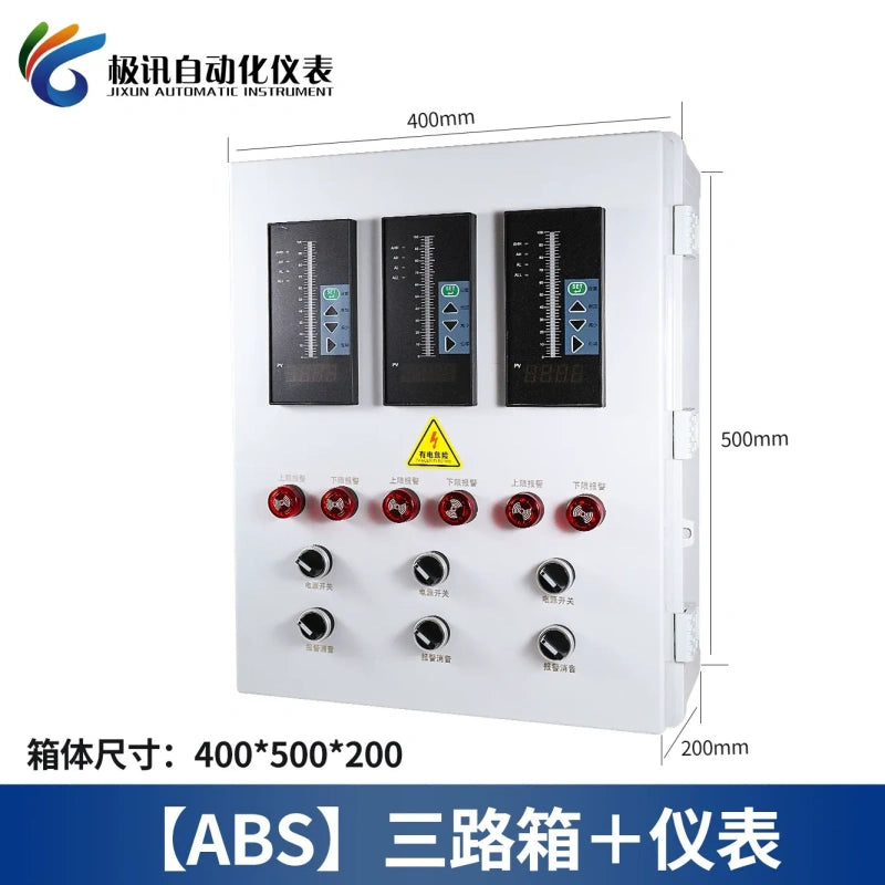 Submersible Level Sensor ABS Three Way distribution box with display meter