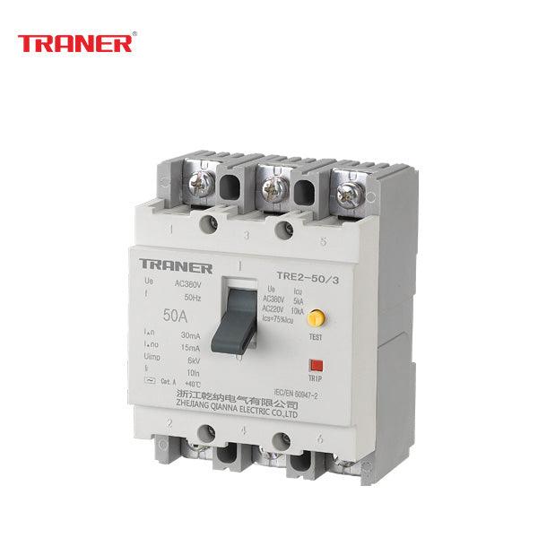 TRANER Din-rail type ELCB TRE2-3 Series.elcb breaker,elcb price,earth leakage breaker,rccb 3 phase,elcb circuit breaker