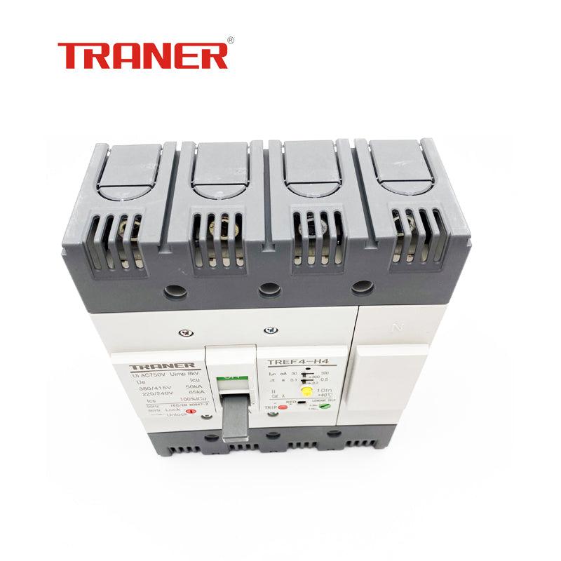 TREF4-250H-4P 3 Phase Rcbo 200A Mccb Earth Fault Protection 30mA~500mA Adjustable,elcb 3 phase,earth leakage circuit breaker price,three phase elcb,3 phase rcbo,type a rcbo