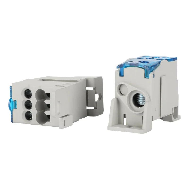 UKK 160A One in multiple-out distribution box Din Rail Terminal Blocks Universal wire connector junction box waterproof