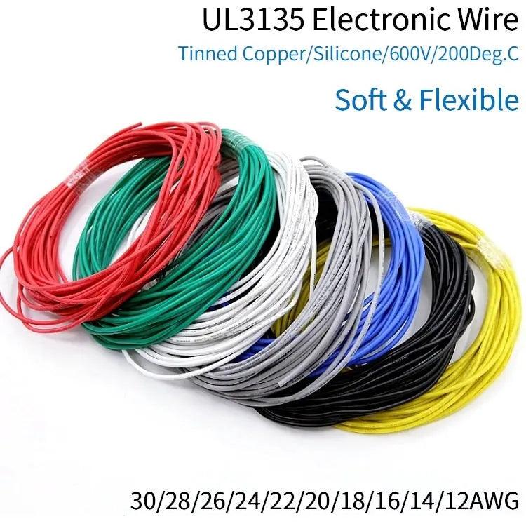 UL3135 Soft Silicone Rubber Insulated Copper Wire |  30-12 AWG optional - electrical center b2c