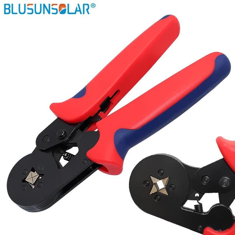 Wire Crimping ToolHSC8 6 4 Cable End-sleeves SOLAR Crimping Plier  Ratcheting Ferrule Crimper 0.25-6.0mm2(24-10 AWG)