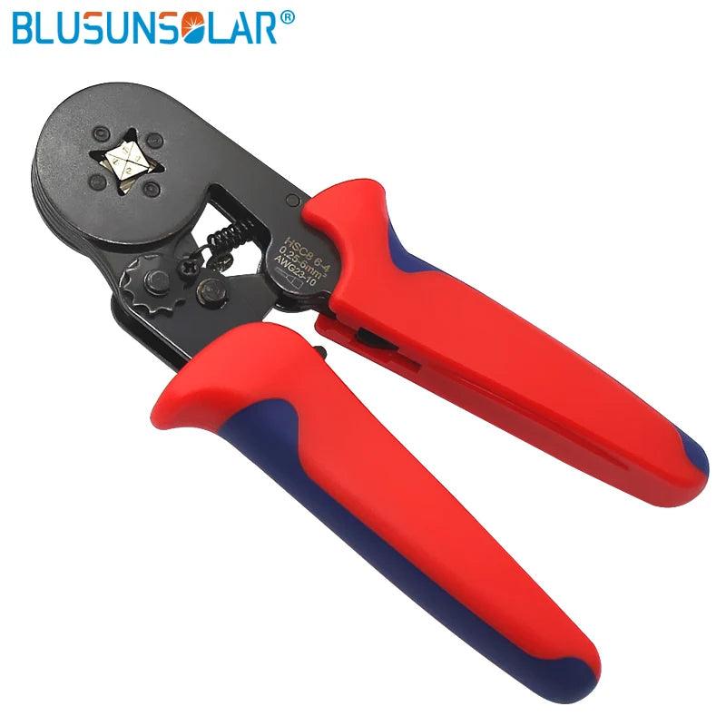 Wire Crimping ToolHSC8 6 4 Cable End-sleeves SOLAR Crimping Plier  Ratcheting Ferrule Crimper 0.25-6.0mm2(24-10 AWG)