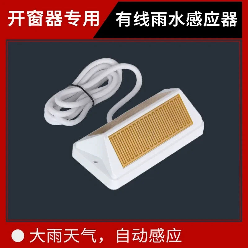 Electric Chain Window Opener, 24V Automatic Window Closer with Rain Sensor, Smart Remote APP Control for Skylight, Casement, Awning Window, 300-1000mm Stroke