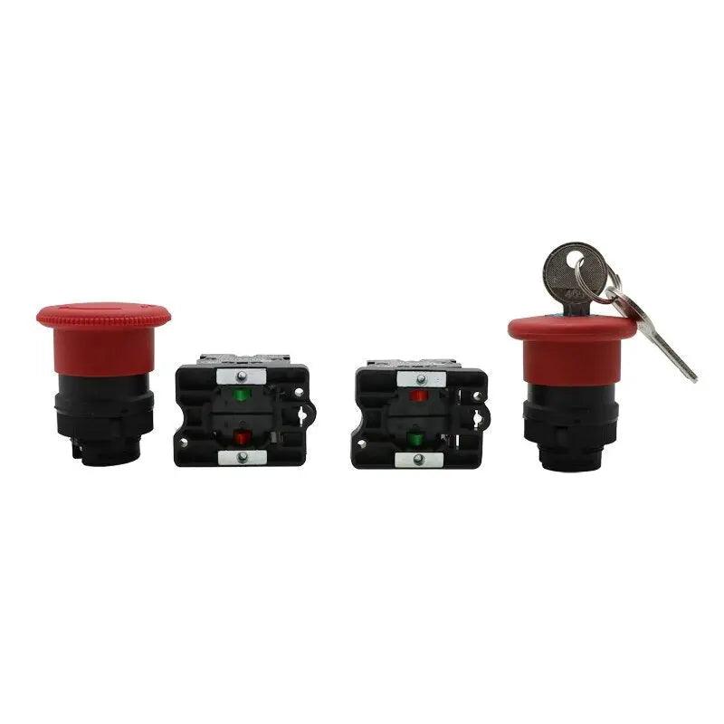 XB2-ES542 XB2-ES145 Rotray Knob Lock Key Switch|  1NC/1NO 1NC optional - electrical center b2c