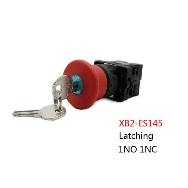 XB2-ES542 XB2-ES145 Rotray Knob Lock Key Switch|  1NC/1NO 1NC optional - electrical center b2c