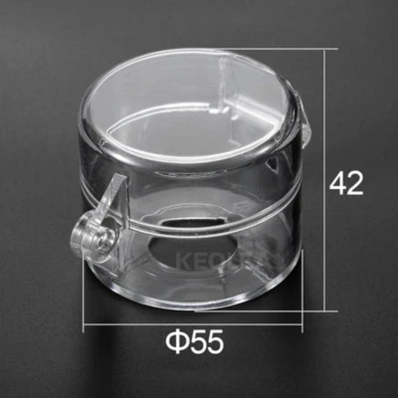 Yellow 22mm Emergency stop button protection cover button switch emergency mushroom head protection seat protection cover ring