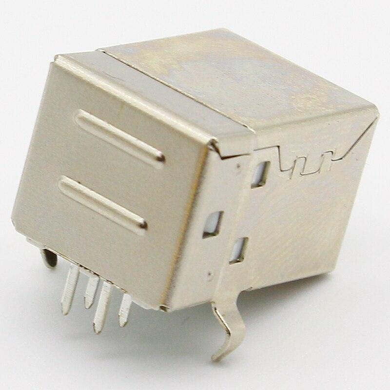 10pcs/lot USB B Type Female Socket Connector G45 for Printer Data Interface Free Shipping.