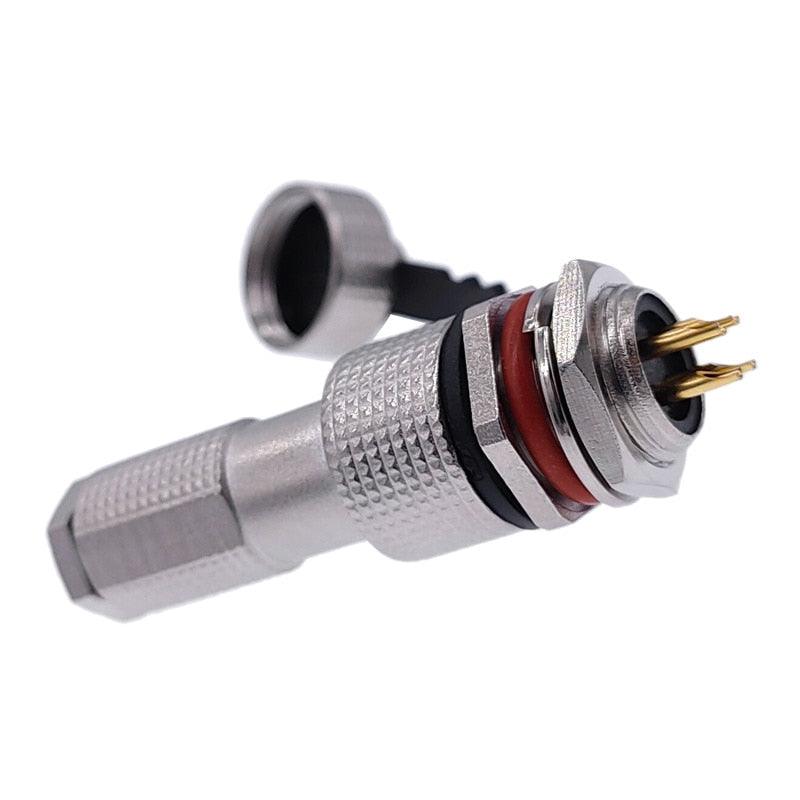 12G metal connector GX12 copper contact IP68 2pin3pin4pin5pin6pin7pin plug &amp; socket waterproof G12 connectors.