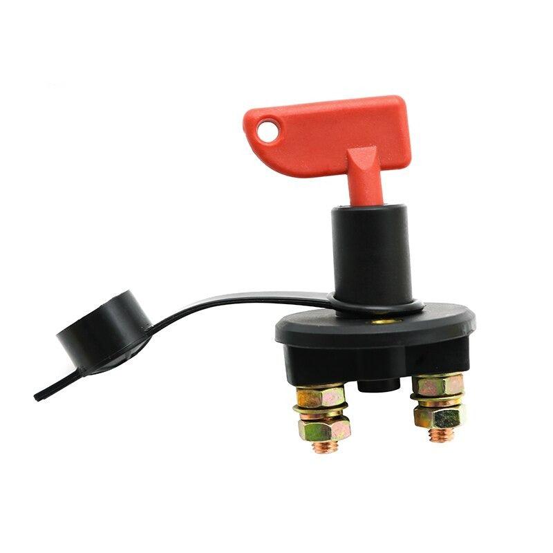 12V 24V Red Key Cut Off Battery Main Kill Switch Vehicle Car Modified Isolator Disconnector Car Power Switch For Auto Truck Boat.