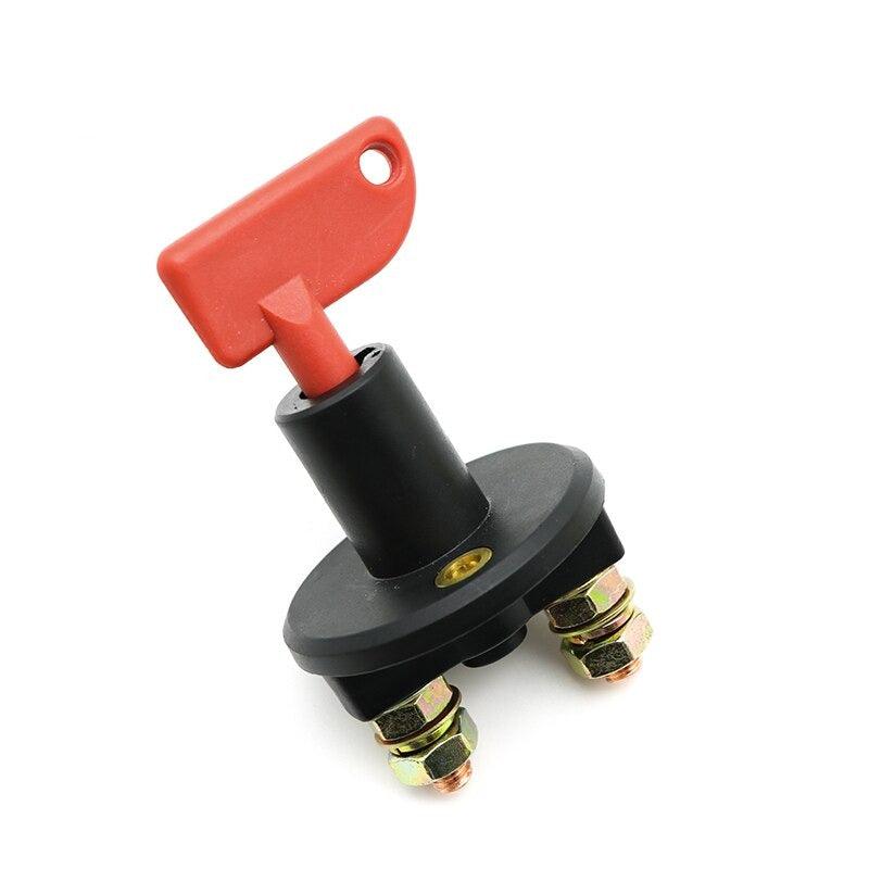 12V 24V Red Key Cut Off Battery Main Kill Switch Vehicle Car Modified Isolator Disconnector Car Power Switch For Auto Truck Boat.
