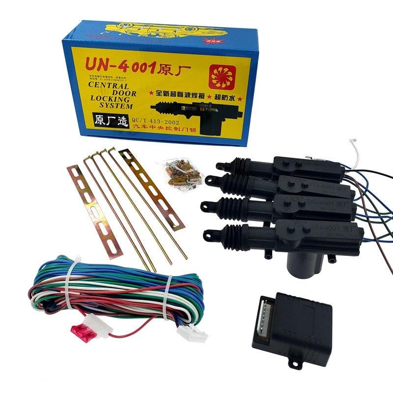 12V Universal 4001 car central locking system motor DC 12V 2line 5line engine for car door lock motor+mounting bracket.