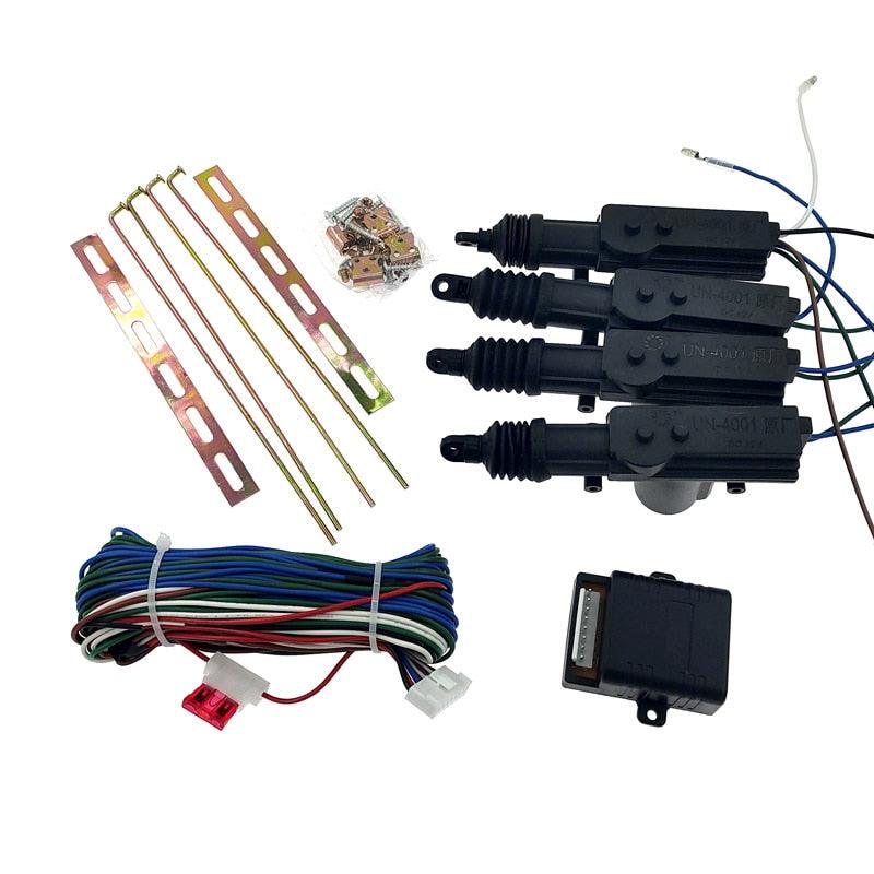 12V Universal 4001 car central locking system motor DC 12V 2line 5line engine for car door lock motor+mounting bracket.