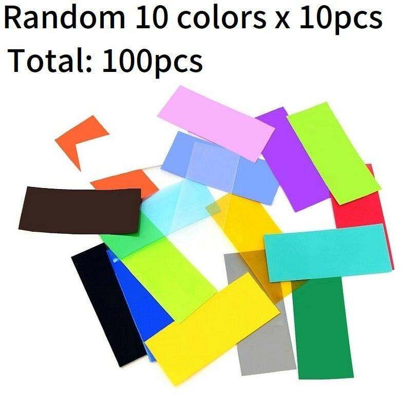 18650 Battery Film Tape PVC Heat Shrink Tube Precut Shrinkable Sleeve 19color A Set Tubing Protect Pipe Cover for Batteries Wrap.