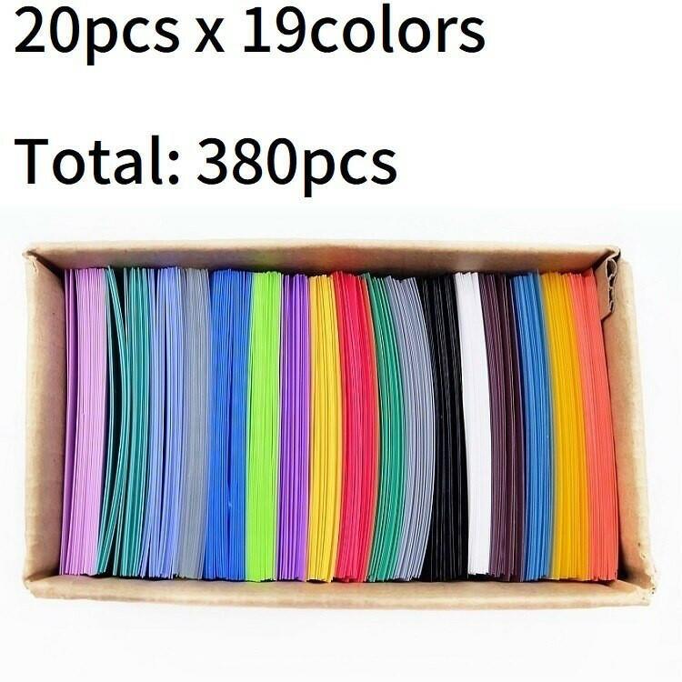 18650 Battery Film Tape PVC Heat Shrink Tube Precut Shrinkable Sleeve 19color A Set Tubing Protect Pipe Cover for Batteries Wrap.
