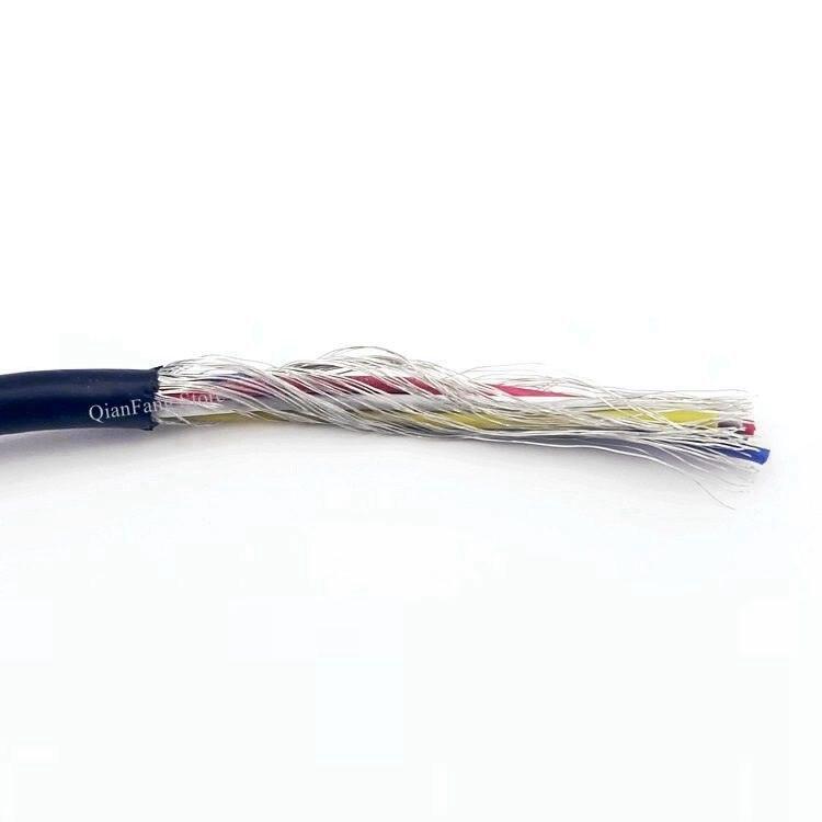 1M Shielded Signal Wire 32 30 28 26 24 22 20 AWG 2 3 4 5 6 7 Cores PVC Channel Audio Headphone Line Copper Control Cable UL2547.